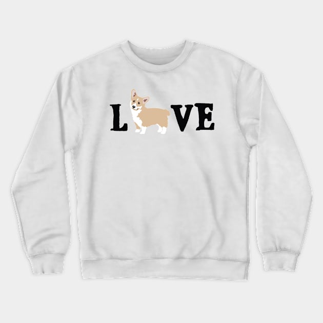 Corgi Dog LOVE Crewneck Sweatshirt by HotPinkStudio.Me